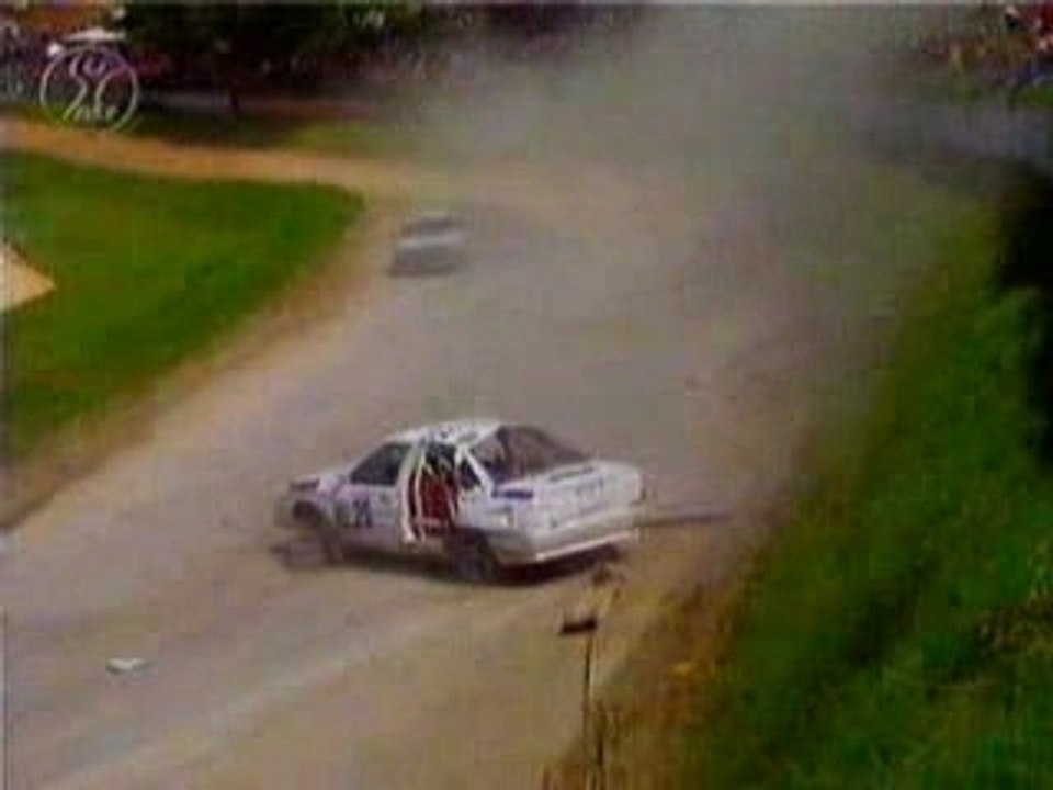 Rallycross crash