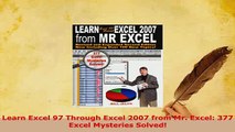 PDF  Learn Excel 97 Through Excel 2007 from Mr Excel 377 Excel Mysteries Solved Read Full Ebook
