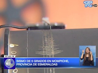 Nuevo sismo puso en alerta a Esmeraldas