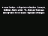 Book Causal Analysis in Population Studies: Concepts Methods Applications (The Springer Series
