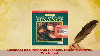 Read  Business and Personal Finance Student Activity Workbook Ebook Free