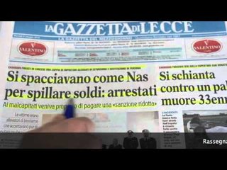 Rassegna Stampa 3 Maggio 2016 a cura della Redazione di Leccenews24