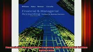 FAVORIT BOOK   Financial  Managerial Accounting 16th Sixteenth Edition byCarcello  DOWNLOAD ONLINE