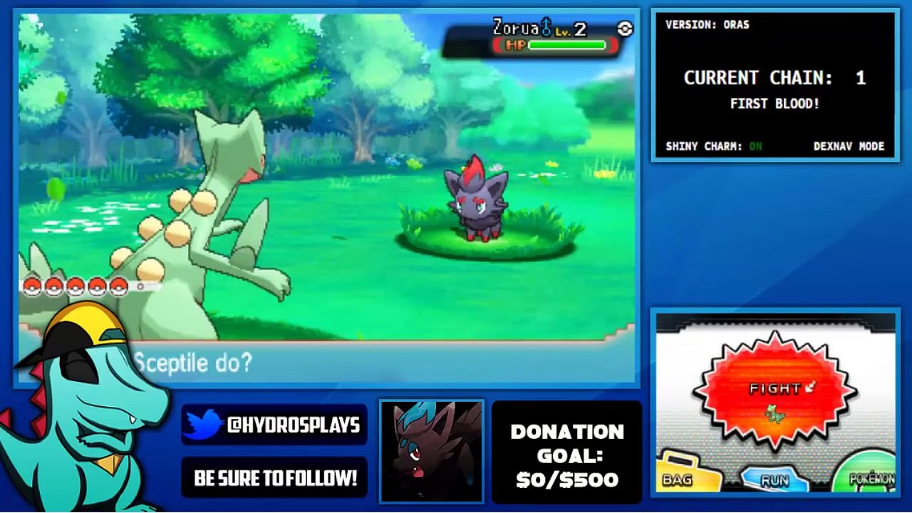 SHINY HUNTING LIVE #02 SHINY ZORUA | DexNav Method | Pokemon Omega Ruby & Alpha Sapphire