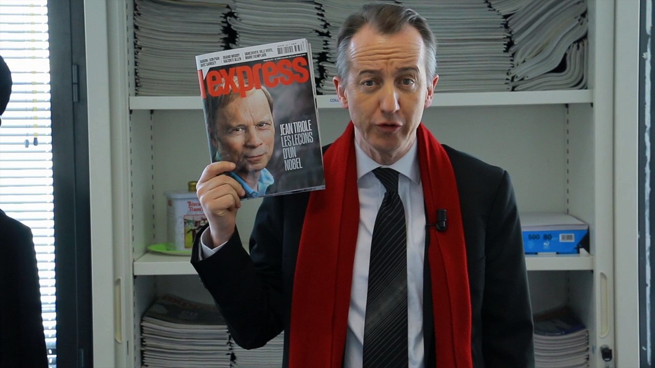 Jean Tirole, les leçons d'un Nobel: La Une de L'Express - L'édito de Christophe Barbier