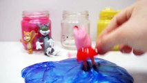 Suprise Toys Peppa Pig Tom and Jerry Minions Hello Kitty Duck Hello Kitty Clay Slime Cup