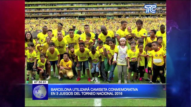 Barcelona utilizará camiseta conmemorativa en 3 juegos del torneo nacional 2016