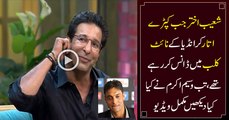 Waseem Akram Sharing Funny Incident Of Shoaib Akhter Happend In Calcutta