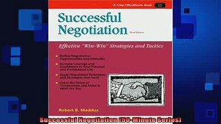 FREE PDF  Successful Negotiation 50Minute Series  BOOK ONLINE