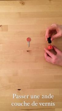 Tuto Modes&Travaux- Customiser vos clefs avec du vernis