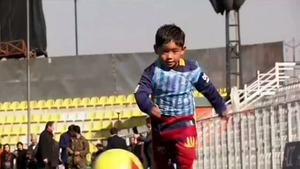 Kidnap fears for young plastic-shirt wearing Messi fan