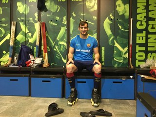 FCB Hoquei: Edu Lamas es torna a calçar els patins cinc mesos després
