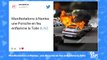 Manifestations _ Nantes - une Porsche en feu enflamme la Toile