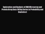 [Read Book] Exploration and Analysis of DNA Microarray and Protein Array Data (Wiley Series