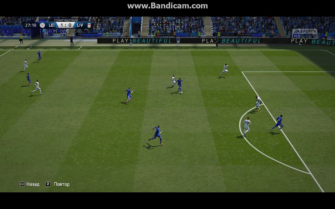 BPL 10 Тур. Лестер - Ливерпуль 2:0. Vardy, 28'