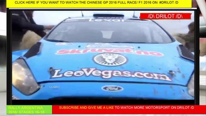Rally Argentina WRC 2016 PART (2-2)