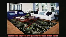 Most popular  Kas 0738 Catalina 07Feet 9Inch by 10Feet 6Inch Black Peacock Feathers Rug