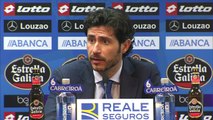 Rueda de prensa de Víctor tras el Deportivo de la Coruña (0-2) Getafe CF.