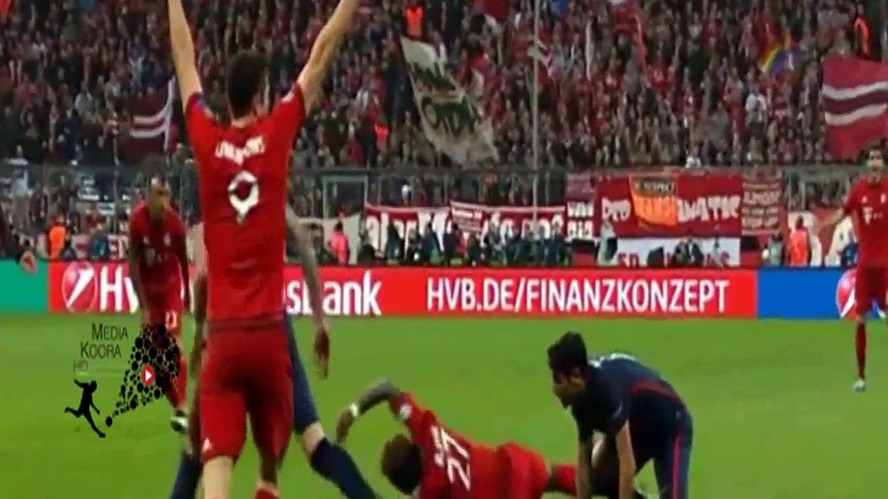 اهداف مباراة بايرن ميونخ واتلتيكو مدريد 2-1 الاهداف كاملة دوري ابطال اوروبا 2016 3-5-2016