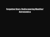 [PDF] Forgotten Stars: Rediscovering Manilius' Astronomica [Read] Full Ebook