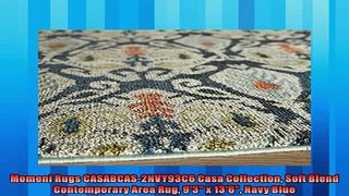 Most popular  Momeni Rugs CASABCAS2NVY93C6 Casa Collection Soft Blend Contemporary Area Rug 93 x 136