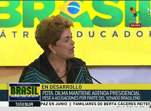 Dilma Rousseff: Oposición busca dar golpe de estado en Brasil