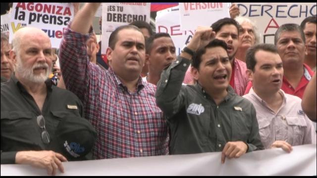 Periodistas venezolanos denuncian los graves problemas que afronta el gremio