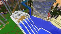 Minecraft Adventure - Sharky and Scuba Steve - TEACHING DONUT TO SURF!!