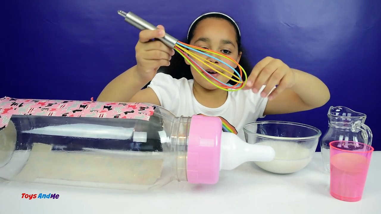 IT'S GUMMY!! DIY - Giant Gummy Baby Milk Bottle | Candy & Sweets Review | Kids Fun Activity