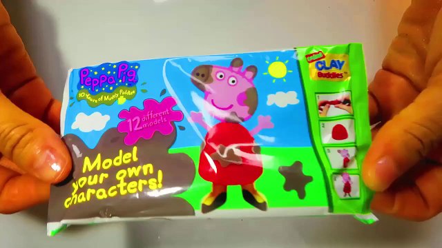 Peppa Pig Surprise Clay Buddies figures and Surprise eggs with toys