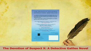 Read  The Devotion of Suspect X A Detective Galileo Novel Ebook Free