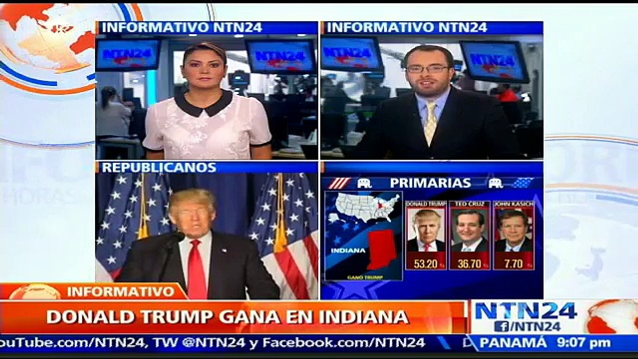 Sin sorpresas: Donald Trump triunfa en jornada de primarias republicanas en Indiana