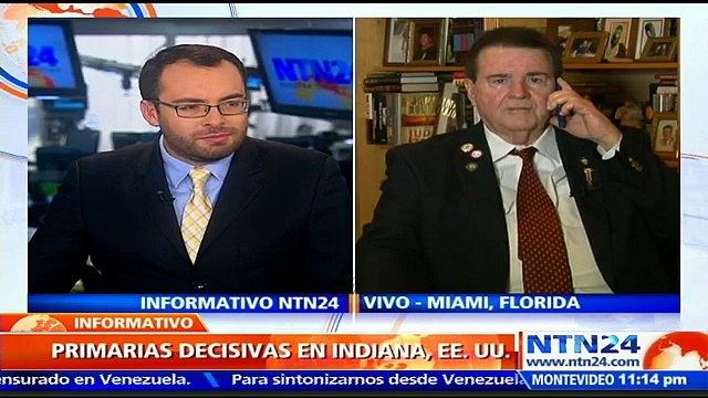 Trump tiene que concentrarse en atacar a Hillary Clinton : Analista republicano Frank de Varona a NTN24 tras victoria del magnate en Indiana