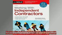 READ book  Working With Independent Contractors Working with Independent Contractors The Employers  FREE BOOOK ONLINE