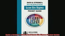 Free PDF Downlaod  Rath  Strongs Integrated Lean Six Sigma Pocket Guide  FREE BOOOK ONLINE