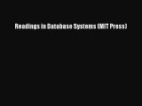 Book Readings in Database Systems (MIT Press) Full Ebook