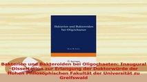 PDF  Bakterien und Bakteroiden bei Oligochaeten InauguralDissertation zur Erlangung der Read Full Ebook