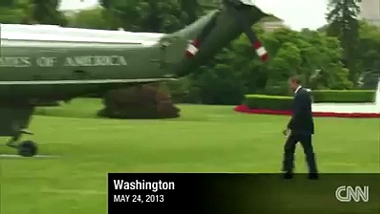 Obama with leadership qualities