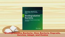 Download  Biodegradative Bacteria How Bacteria Degrade Survive Adapt and Evolve  Read Online