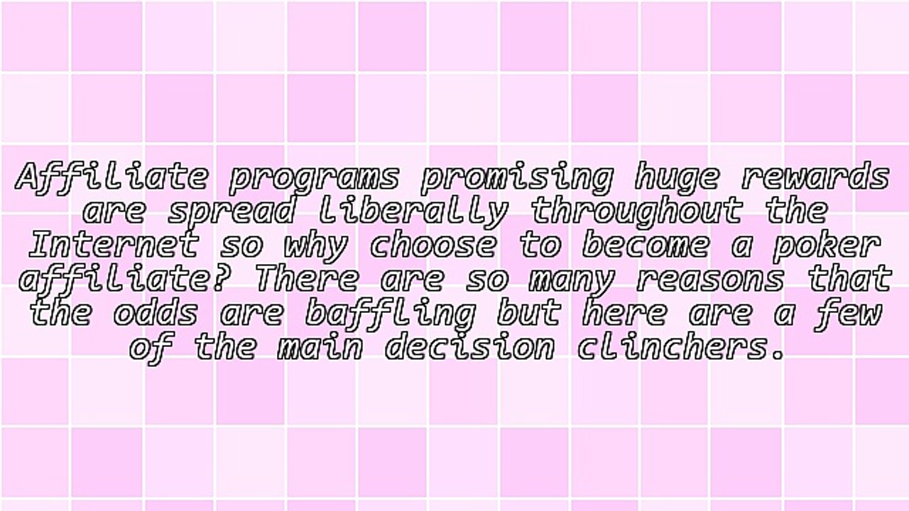 Poker Affiliate Program: Top Reasons To Sign Up And Promote