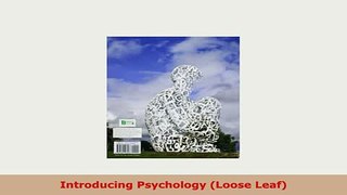 PDF  Introducing Psychology Loose Leaf Ebook
