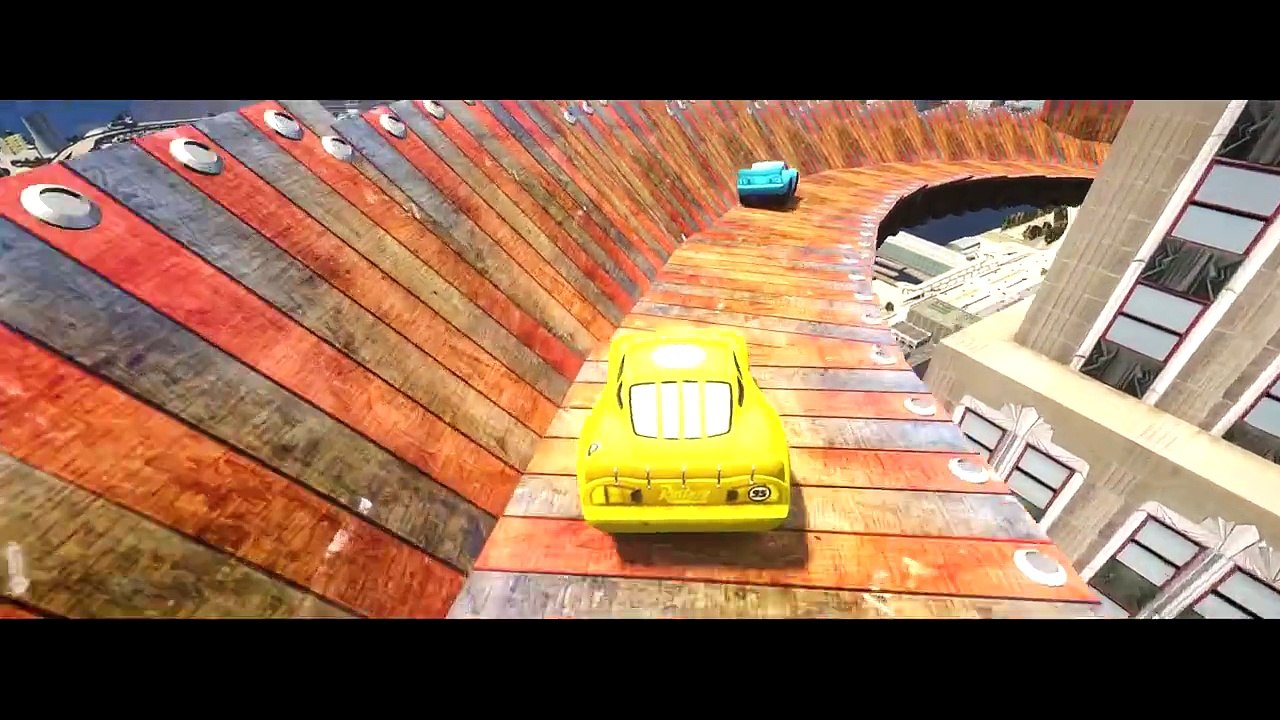 ADVENTURE TIME : FINN and JAKE riding Custom Yellow, Blue Lightning McQueen Cars! + Nurser