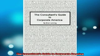READ book  The Consultants Guide to Corporate America  FREE BOOOK ONLINE