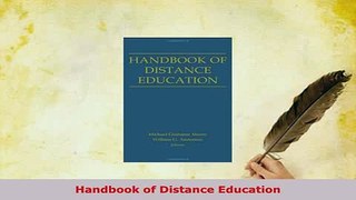 PDF  Handbook of Distance Education Ebook