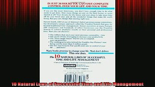 READ book  10 Natural Laws of Successful Time and Life Management  FREE BOOOK ONLINE