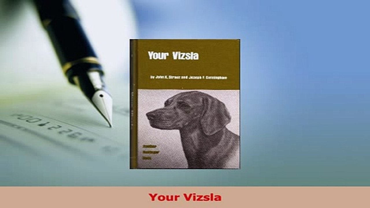 Read  Your Vizsla Ebook Free