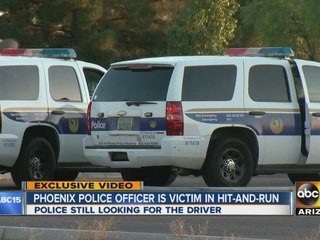 Phoenix police officer hurt in hit-and-run crash