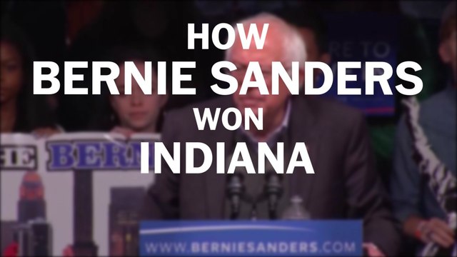 How Bernie Sanders won Indiana, in 60 seconds