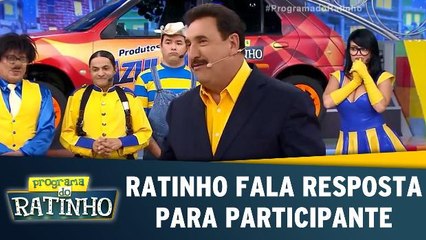 Ratinho fala a resposta para participante