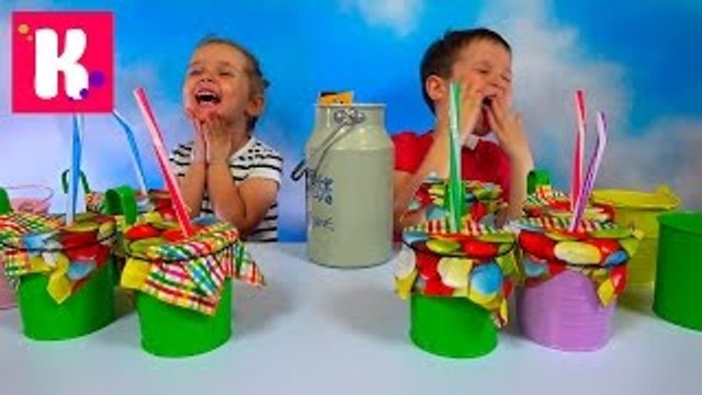 Молочный Челлендж угадываем вкус растительное молоко и коровье Milk Challenge with Ice cream candy